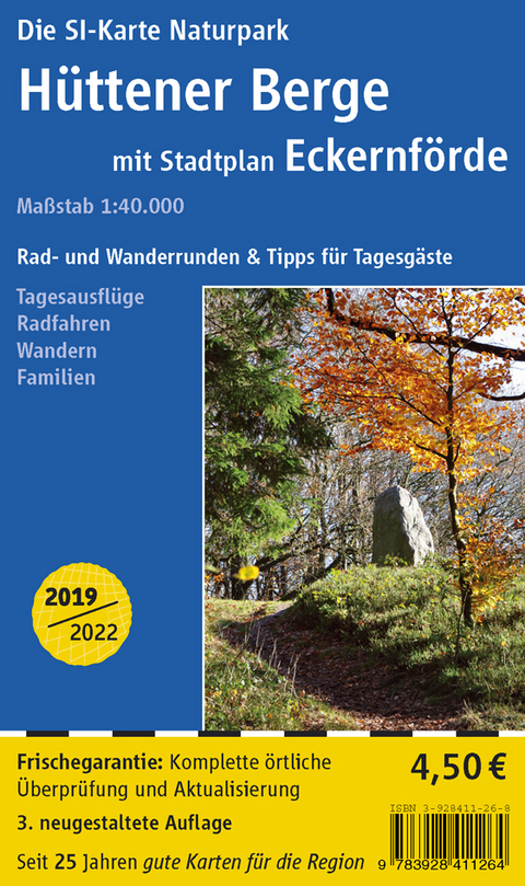 Naturpark H&uuml;ttener Berge mit Stadtplan Eckernf&ouml;rde