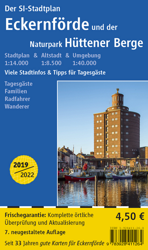 Stadtplan Eckernf&ouml;rde und Naturpark H&uuml;ttener Berge