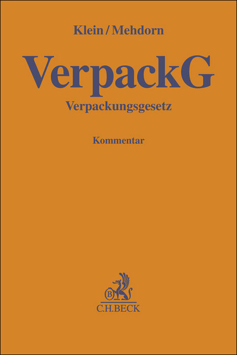 Verpackungsgesetz: VerpackG - Matthias Klein, Ilka D. Mehdorn