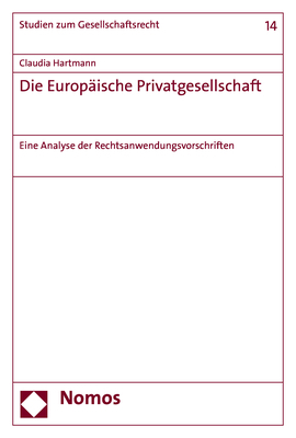 Die Europ&auml;ische Privatgesellschaft - Claudia Hartmann