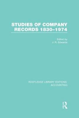 Studies of Company Records (RLE Accounting) - 