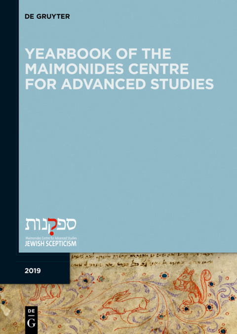Yearbook of the Maimonides Centre for Advanced Studies. 2019 - 