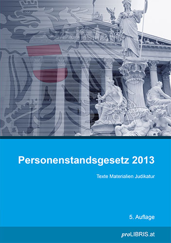 Personenstandsgesetz 2013 - 