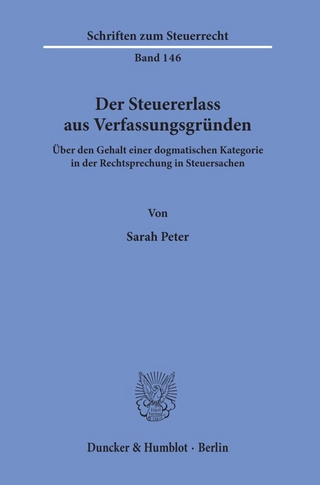 Der Steuererlass aus Verfassungsgründen.