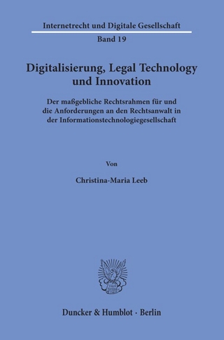 Digitalisierung, Legal Technology und Innovation.