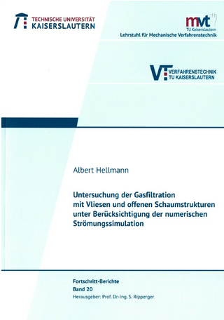 Untersuchung der Gasfiltration mit Vliesen und offenen Schaumstrukturen unter Berücksichtigung der numerischen Strömungssimulation