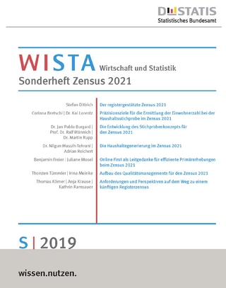 WISTA S/2019 - Sonderheft Zensus 2021 - Bezug endet zum 24.02.2020