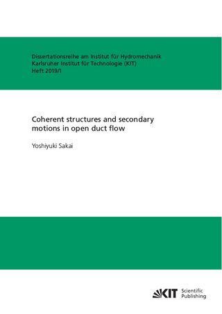Coherent structures and secondary motions in open duct flow