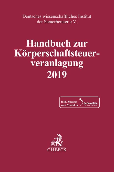 Handbuch zur K&ouml;rperschaftsteuerveranlagung 2019 - 