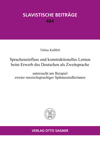 Spracheinfluss und konstruktionelles Lernen beim Erwerb des Deutschen als Zweitsprache