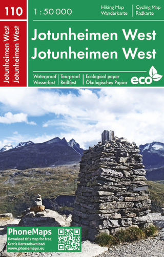 Jotunheimen West, Wander- Radkarte 1 : 50 000