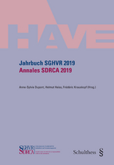Jahrbuch SGHVR 2019 / Annales SDRCA 2019 - 