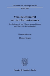 Vom Reichshofrat zur Reichsfilmkammer. - 