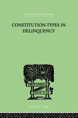 Constitution-Types In Delinquency -  W A Willemse