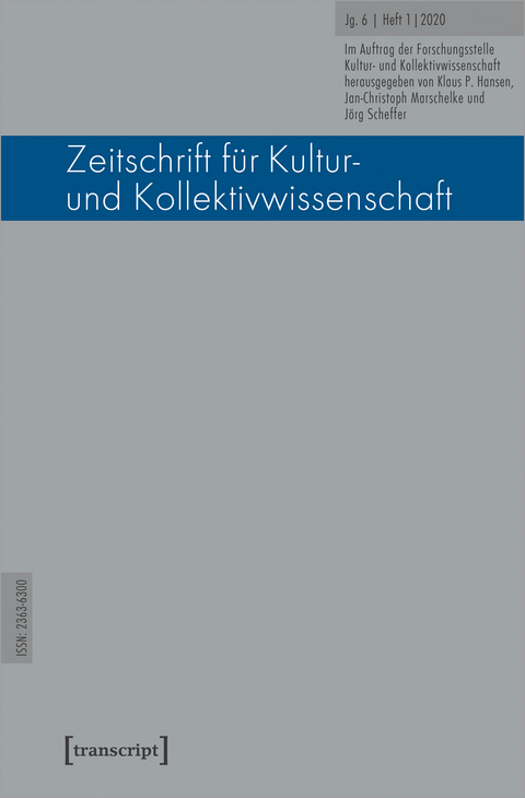 Zeitschrift f&uuml;r Kultur- und Kollektivwissenschaft - 