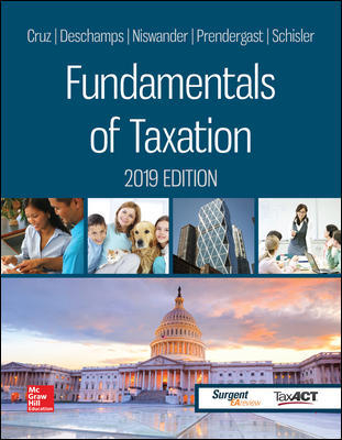 Connect Access Card for Fundamentals of Taxation 2019 Edition
