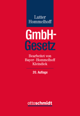 GmbH-Gesetz - Lutter/Hommelhoff