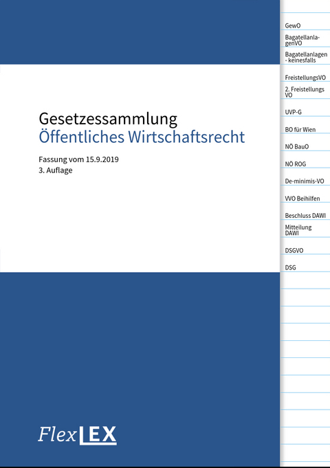 Gesetzessammlung &Ouml;ffentliches Wirtschaftsrecht