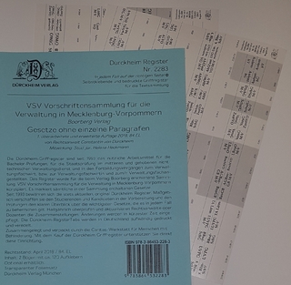 DürckheimRegister® VSV MECKLENBURG-VORPOMMERN, BOORBERG Verlag