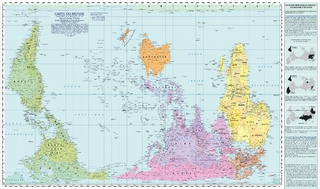 Carte du Monde, Conforme à la surface reelle, Projektion Peters, Echelle de surface 1:635500000 Millions