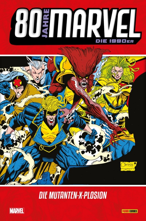 80 Jahre Marvel: Die 1990er - Alan Davis, Marc Silvestri, Larry Hama, Peter David, Fabian Nicieza, Scott Lobdell, Jeph Loeb, Joe Kelly, Joe Casey, Joe Quesada, Richard Bennett, Chris Bachalo, Steve Skroce, Joe Madureira, Adam Pollina, Ed McGuinness, Jos&eacute; Ladr&ouml;nn