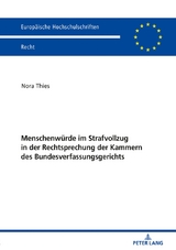 Menschenw&uuml;rde im Strafvollzug in der Rechtsprechung der Kammern des Bundesverfassungsgerichts - Nora Thies