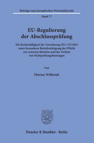 EU-Regulierung der Abschlussprüfung.