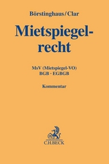 Mietspiegelrecht - Ulf P. B&ouml;rstinghaus, Michael Clar