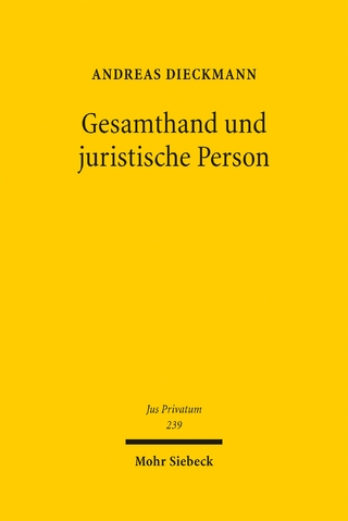 Gesamthand und juristische Person
