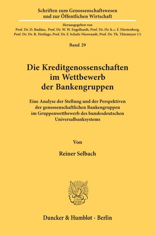 Die Kreditgenossenschaften im Wettbewerb der Bankengruppen.