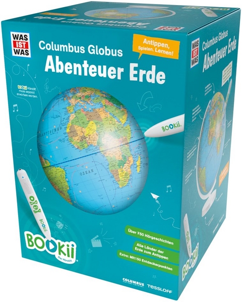 BOOKii WAS IST WAS Columbus Globus "Abenteuer Erde" - Dr. Manfred Baur, Robert Saemann-Ischenko