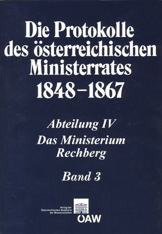 Die Protokolle des österreichischen Ministerrates 1848-1867 Abteilung IV: Das Ministerium Rechberg Band 1
