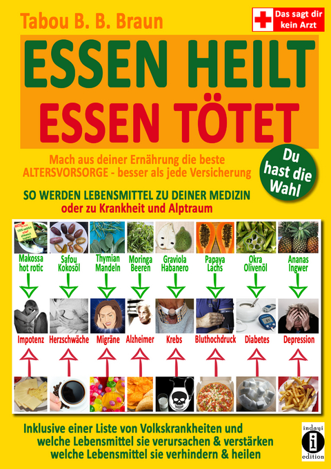 ESSEN HEILT - ESSEN T&Ouml;TET: Du hast die Wahl! Mach aus deiner Ern&auml;hrung die beste ALTERSVORSORGE - besser als jede Versicherung! SO WERDEN LEBENSMITTEL ZU DEINER MEDIZIN oder zu Krankheit und Alptraum - Tabou Bangant&eacute; Blessing Braun