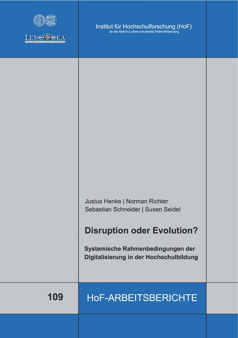 Disruption oder Evolution? - Justus Henke, Norman Richter, Sebastian Schneider, Susen Seidel