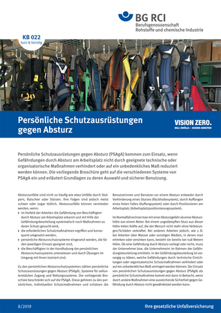 KB 022 Persönliche Schutzausrüstung gegen Absturz