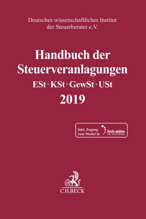 Handbuch der Steuerveranlagungen - 