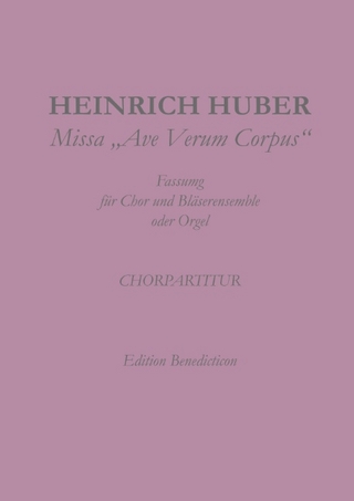 Missa Ave Verum Corpus. Chorpartitur