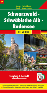 Schwarzwald - Schw&auml;bische Alb - Bodensee, Autokarte 1:150.000, Blatt 9 - 