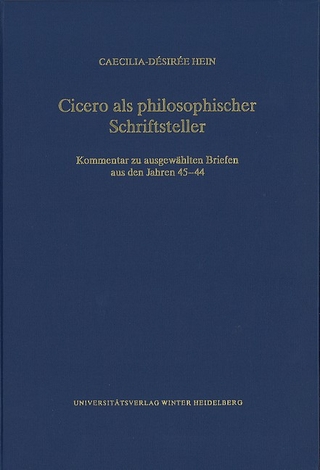 Cicero als philosophischer Schriftsteller