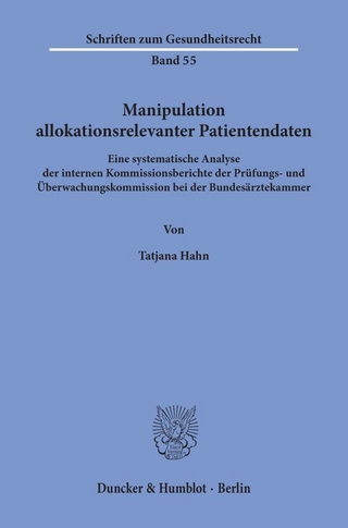 Manipulation allokationsrelevanter Patientendaten.