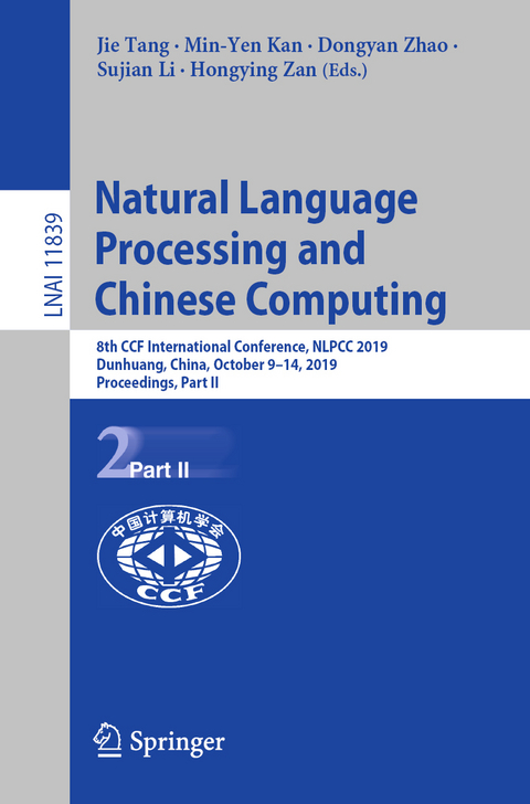 Natural Language Processing and Chinese Computing - 