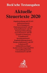 Aktuelle Steuertexte 2020 - 