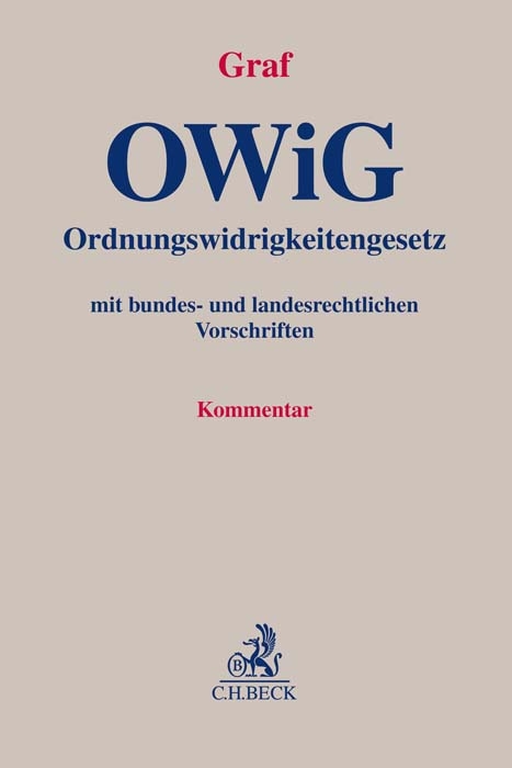 Ordnungswidrigkeitengesetz. OWiG - 