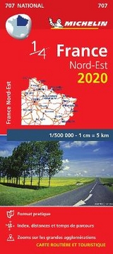 Northeastern France - Michelin National Map 707