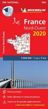 Northwestern France - Michelin National Map 706