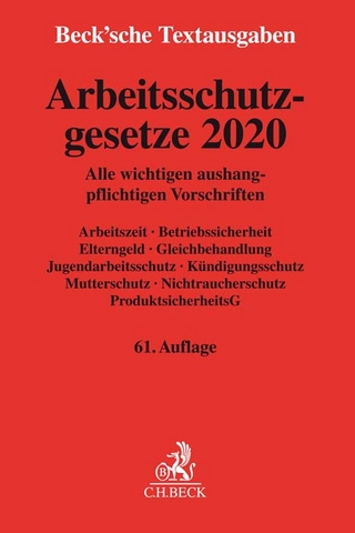 Arbeitsschutzgesetze 2020