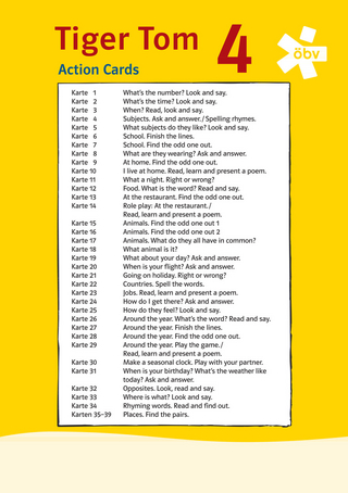 Tiger Tom 4, Action Cards