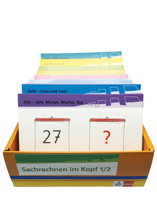 mathe 2000. Sachrechnen im Kopf. Basiskurs Größen Teil 1/2, Kartei