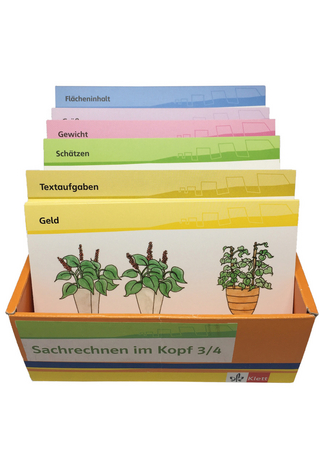 mathe 2000. Sachrechnen im Kopf. Basiskurs Größen Teil 3/4, Kartei