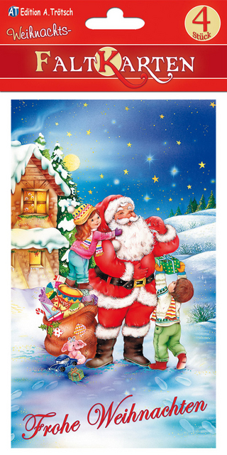 4 Weihnachtsfaltkarten